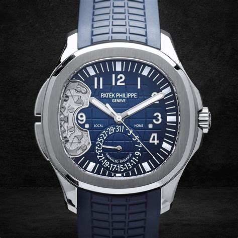 patek philippe advanced research aquanaut travel time price|aquanaut dual time.